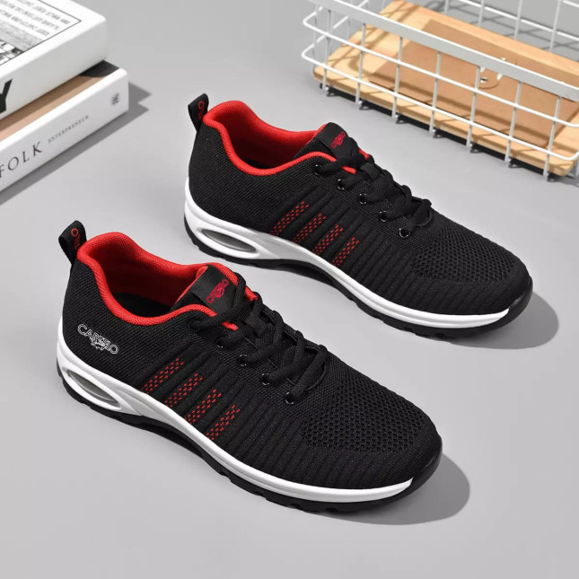 CARTELO Black & Red Sports Shoes EY6686K