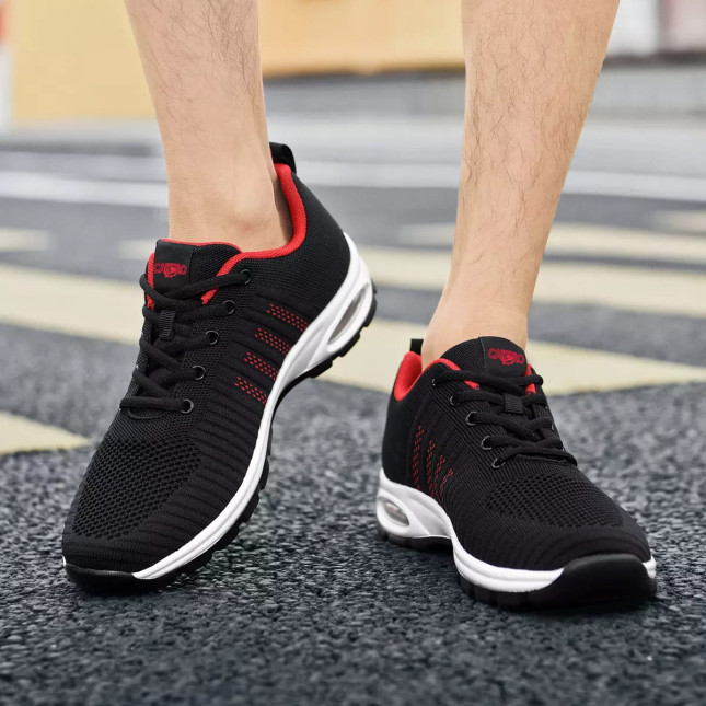 CARTELO Black & Red Sports Shoes EY6686K