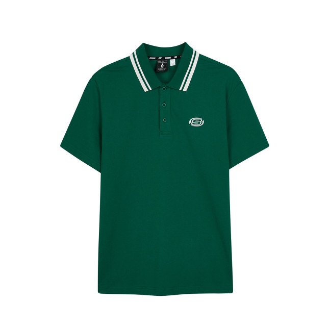 Skechers Polo Shirts Men Evergreen/001Z. L224M078-001Z