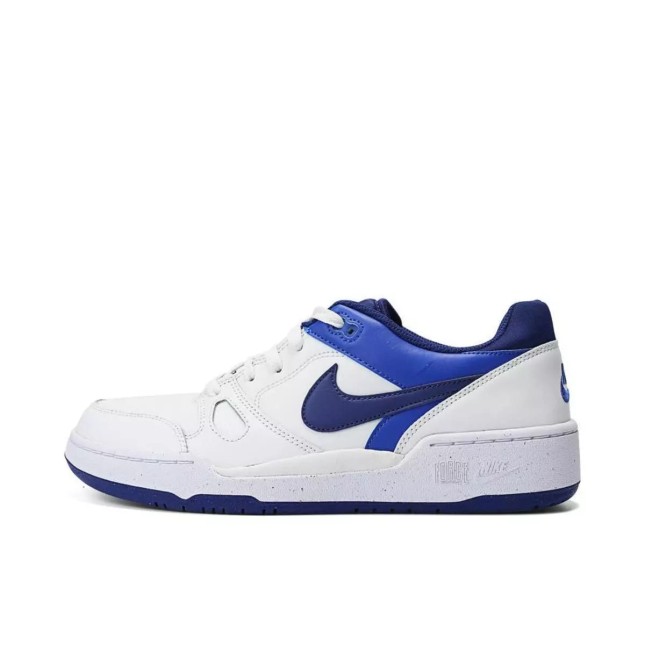 NIKE Men's Running Shoes Full Force Lo-Summit White/Deep Royal Blue-Fb1362-104